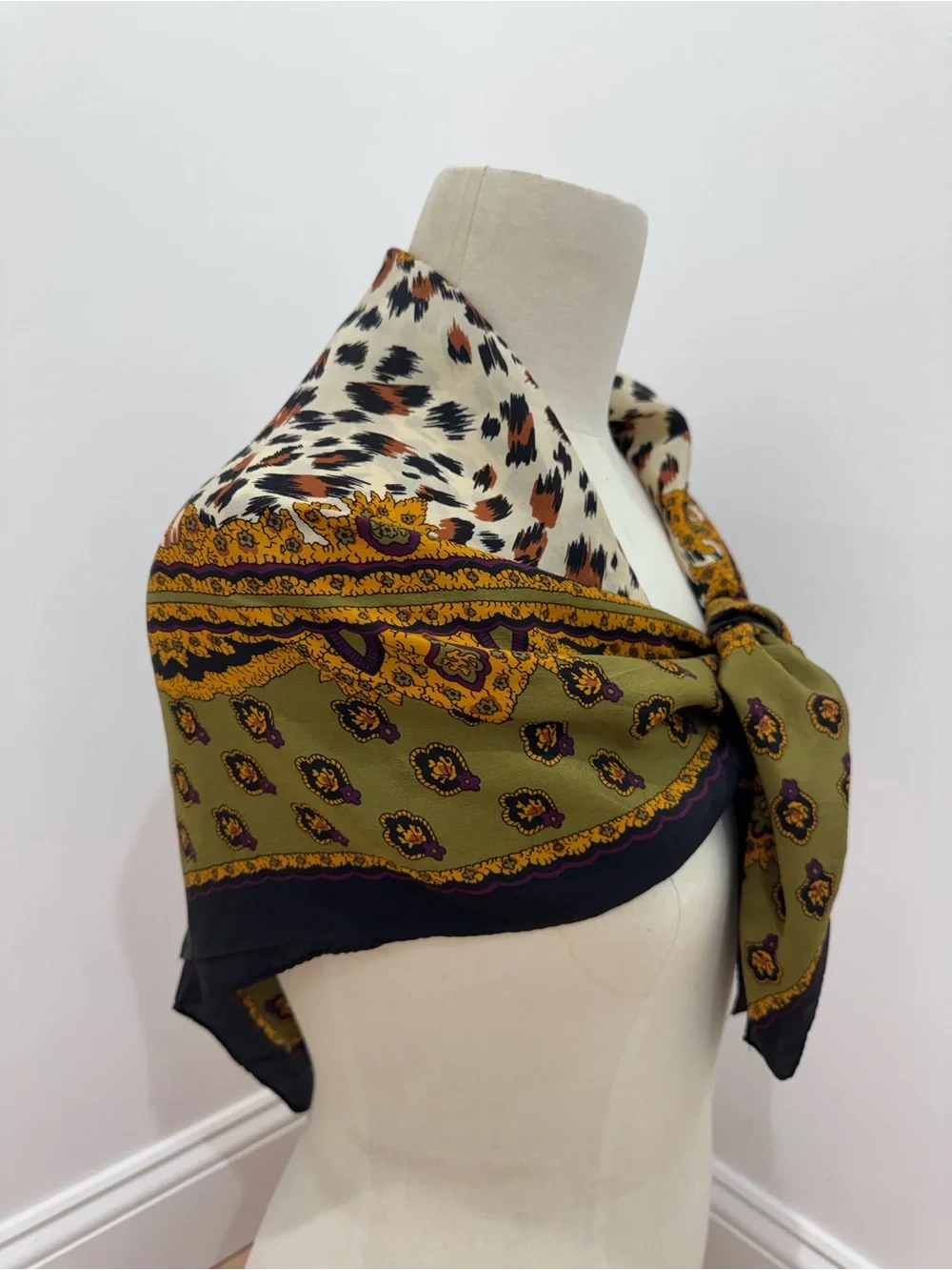 Echo animal print regal silk scarf classic